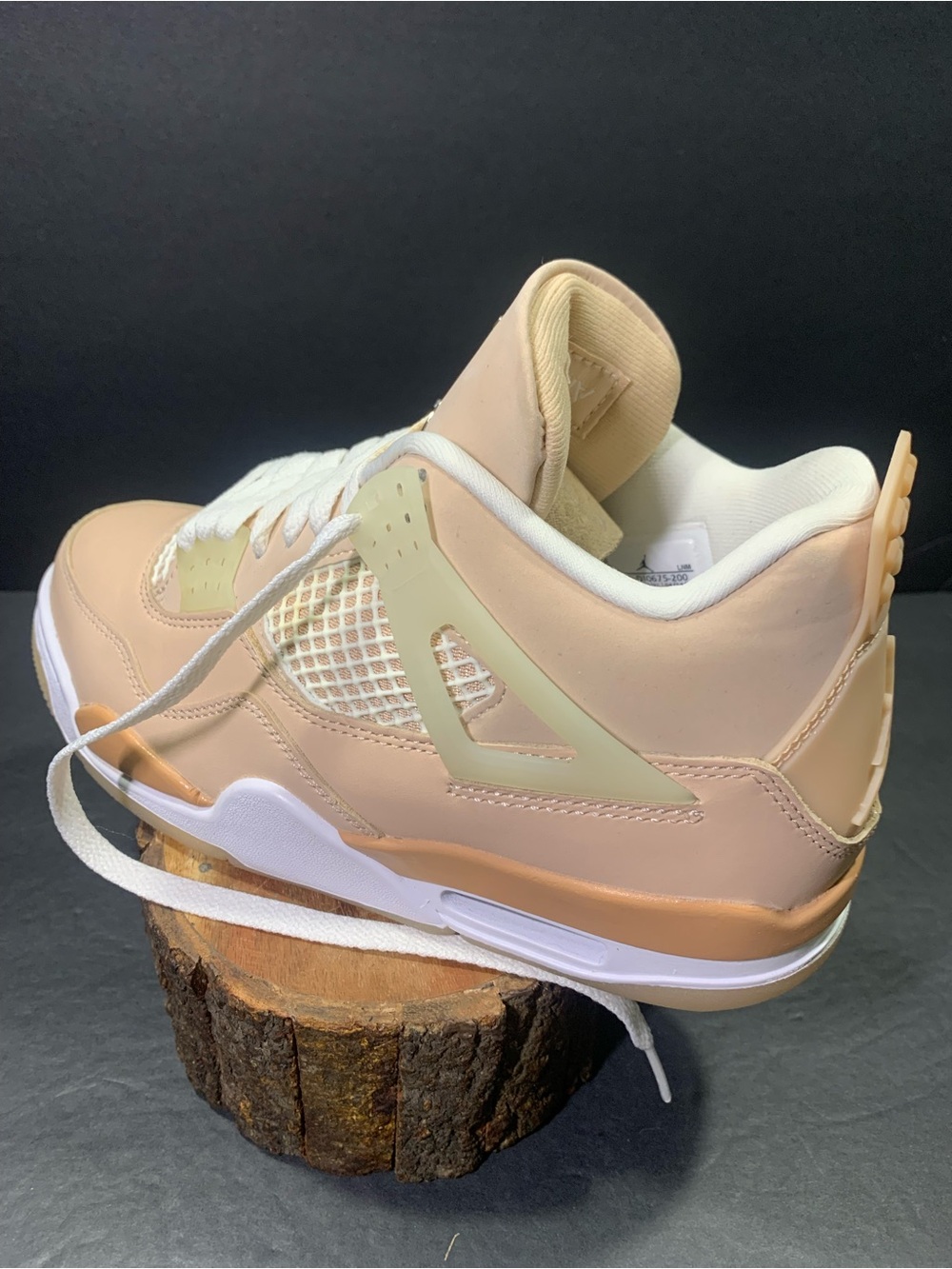 Nike Air Jordan 4 Retro Women’s Sneakers  Beige Tan White Shoe Size-6.5